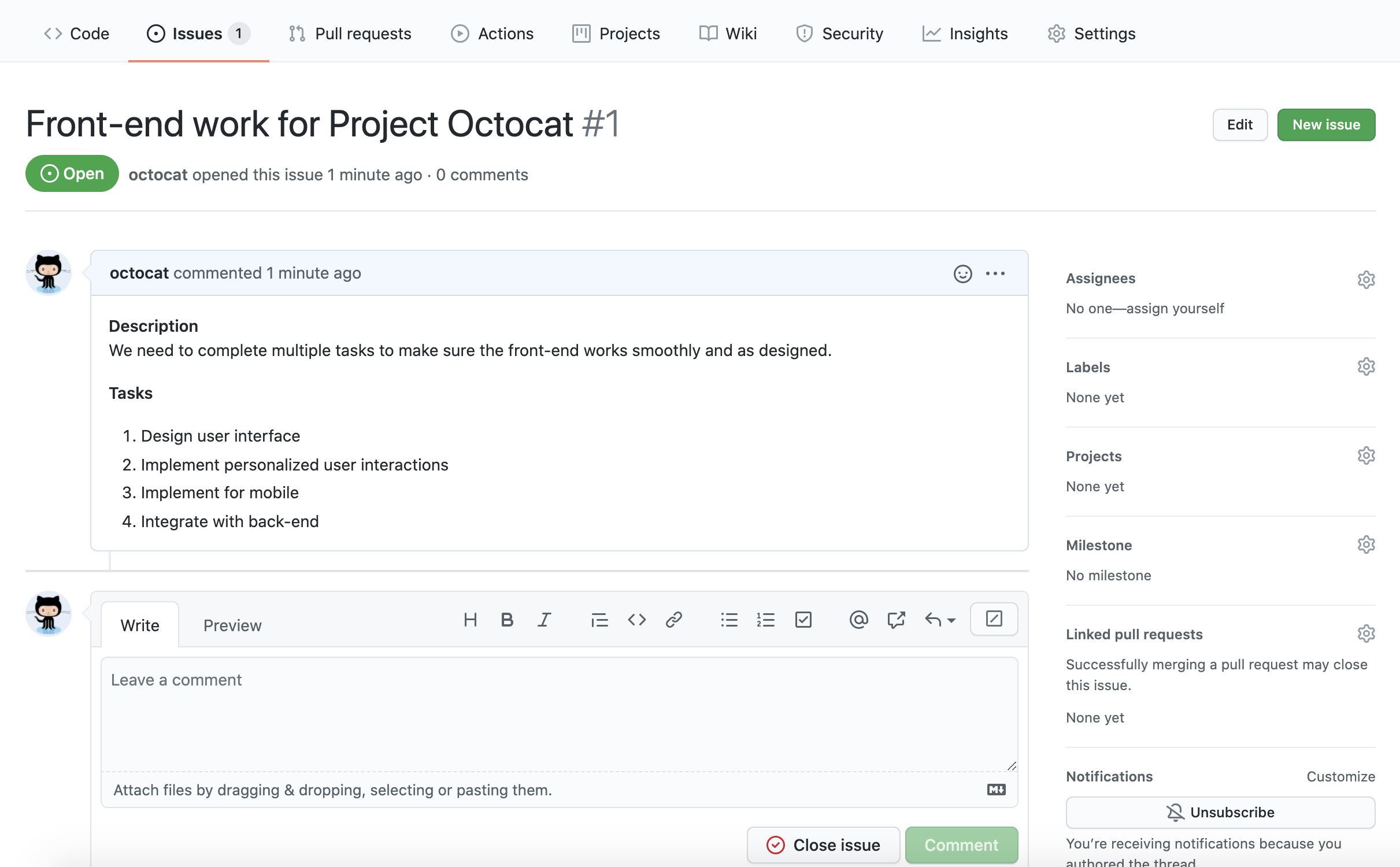 Github projects