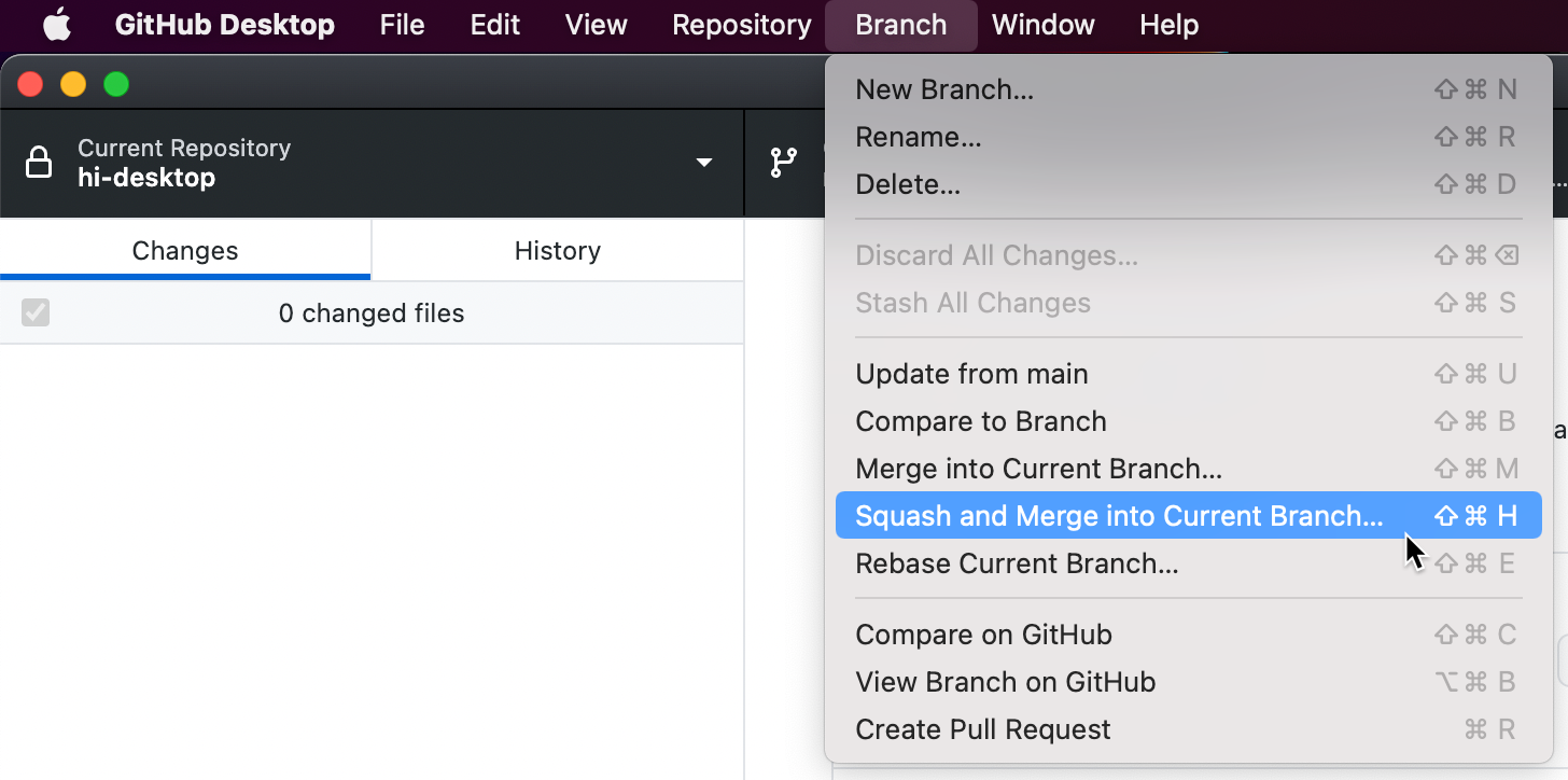 sync fork github desktop