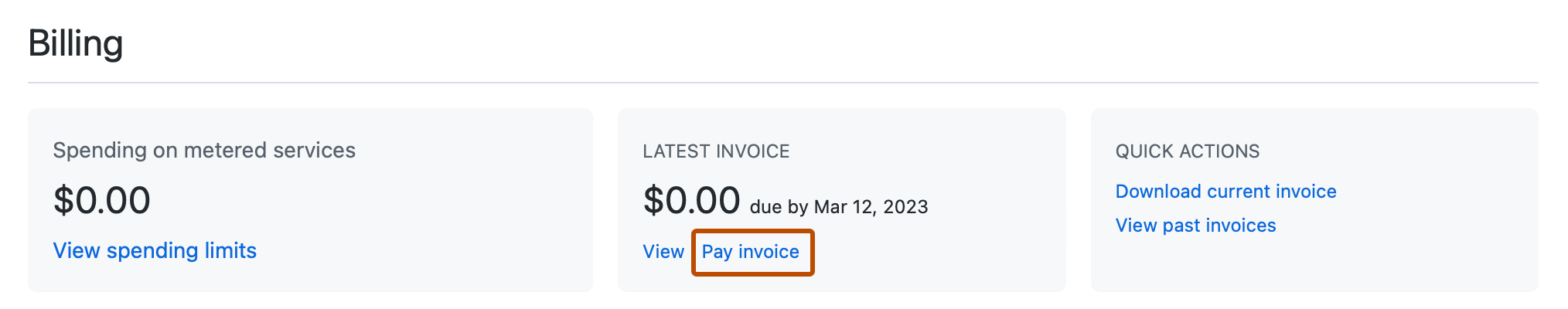 [Pay invoice] リンク