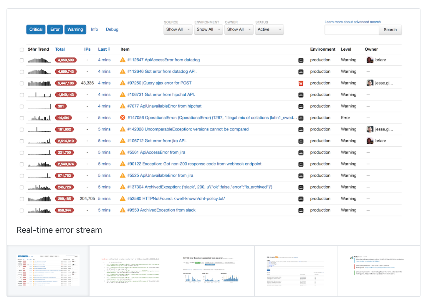 Capture d’écran d’un exemple de capture d’écran de produit d’une application dans la GitHub Marketplace.