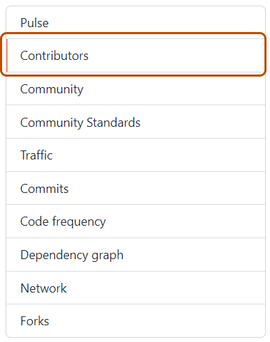 Screenshot: Mit dunkelorangener Umrandung hervorgehobene Registerkarte „Mitwirkende“