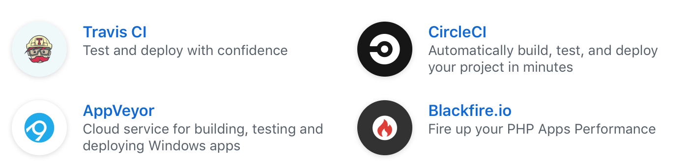 Screenshot: Logo und Badgebilder vom GitHub Marketplace
